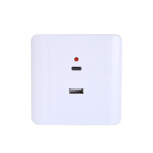 USB zásuvky do steny, USB nabíjačka do steny typu C, 18 W, 220 V, USB zásuvka - YXY