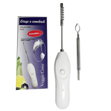 Removedor de Casca Elétrico de Legumes, Removedor de Casca Elétrico de Abobrinha, Raspador de Escamas em Aço Inoxidável, Rasp