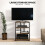 HiFi Stand with 4 Shelves - Rustic Brown 4