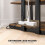 HiFi Stand with 4 Shelves - Rustic Brown 6