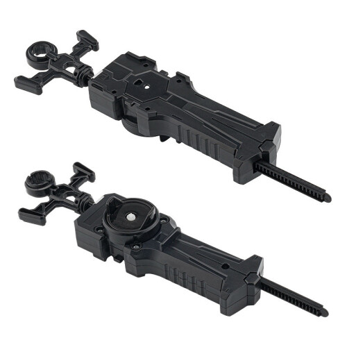 (Black Handle)Plastic Top Launcher With Multiple Color Options For Children Hobbyists And