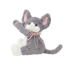 (GrayTissueBox)Joli support de boîte à mouchoirs pour chat à longue traîne de dessin animé pour décoration de dortoir et organisation