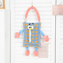 (BlueChecks)Avec tissu peluche et style fonctionnel pour chambre ou espace de vie