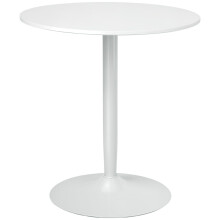 75H x Φ70cm Two-Person Minimalistic Dining Table - White