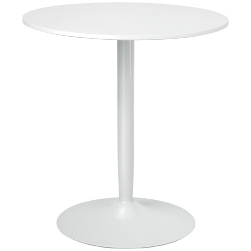 75H x Φ70cm Two-Person Minimalistic Dining Table - White