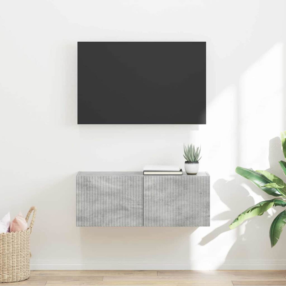 Vidaxl Tv Wall Cabinet Concerte 78.5 X 31 X 29.5 Cm Engineered Wood