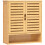 Wall-Mounted Bathroom Cabinet w/ 2 Louvered Doors 1