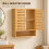 Wall-Mounted Bathroom Cabinet w/ 2 Louvered Doors 5