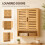 Wall-Mounted Bathroom Cabinet w/ 2 Louvered Doors 7