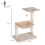 Cat Scratch Post with Bed & Hammock - Beige 3