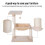 Cat Scratch Post with Bed & Hammock - Beige 4