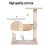 Cat Scratch Post with Bed & Hammock - Beige 5