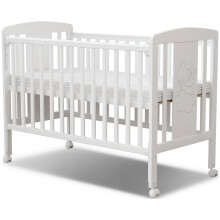 MEICI BABY Nova -3-in-1 Wooden Baby Cot Bed,Baby Crib,Convertible Baby Bed with Teething Rail,5 Adjustable Bed Base Positions,Mattress Included
