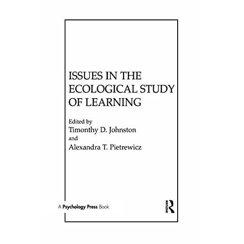 Issues in the Ecological Study of Learning Hardcover Book