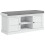 Multi-Compartment Shoe Storage Bench, with Top Cushion - White/Grey 1