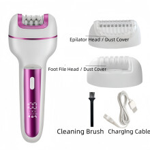 Depiladora eléctrica original para mujer con cepillo exfoliante para axilas y brazos - 2026