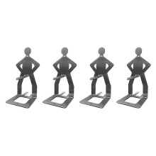 Conjunto de 4 acessórios divertidos para churrasco: suporte para salsicha/cachorro-quente, suporte portátil para churrasco em