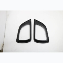 2pcs Black Fog Lamp Frame Cover compatible with For Np300 Navara D23 4wd 2017 2018