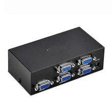 Divisor VGA FJ-2004, 1 entrada para 4 saídas, para computador, com plugue europeu (EU Plug Edition) - FJ-2004 - 0210