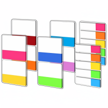 360Pcs Sticky Index Tabs Flags Set, 160Pcs Filing Tabs & 200Pcs Mini Sticky Flags for Office School, PageMarkers Tape Flags C
