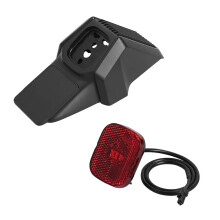 Guardabarros trasero compatible con el patinete eléctrico Segway Ninebot ZT3 Pro. Incluye luz trasera de freno.