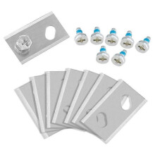 Lot de 8 lames de rechange en acier inoxydable compatibles avec le robot tondeuse Robomow RK Lawn Robot, 32 x 18,6 x 0,9 mm