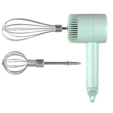 Hand Mixer Electric Whisk Wireless Portable Hand Whisk Usb Rechargeable 3 Speeds-green