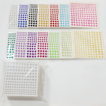 Glitzersteine Selbstklebend,2300 Stck Selbstklebend Strasssteine Schmucksteine,Glitzer Basteln Diamanten fr Gesichts-Make-Up Fi
