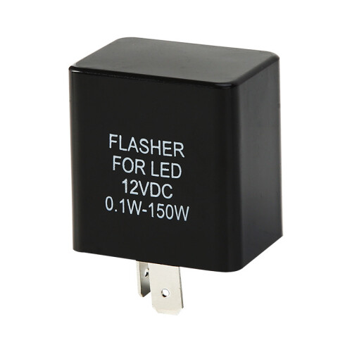 12V 2-Pin Adjustable LED Motorcycle Blinker Relay Turn Signal Indicator Flasher