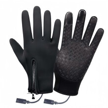 Luvas aquecidas para atividades de inverno para adultos, luvas aquecidas a bateria com tela sensível ao toque para esportes a
