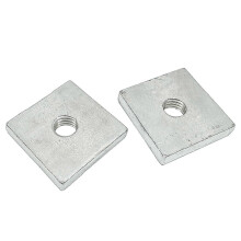 20pcs Square Nuts,M6 x 20mm x 4mm Carbon Steel Square Nuts,Metric Galvanized