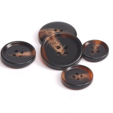 Lot de 10 boutons en résine pour vêtements, chemises et blazers, 4 trous, 25 mm