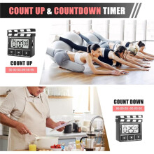 Modern Style Large Magnetic LED Display Digital Kitchen Timer, Auto Memory, Auto Shut-Off, Cute Desk Timer for Cooking