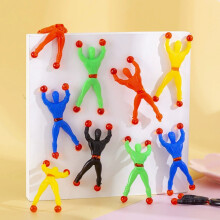 30 figurines collantes pour fenĂŞtres, grimpeurs muraux multicolores, jouets extensibles Ă glisser dans les pochettes surprises,