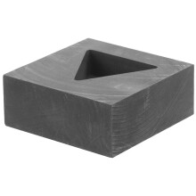 Moule unique en graphite pour lingots de métal, 5 x 5 x 2 cm, 1 pièce
