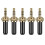 Conjunto de 10 Conectores Mini de 3,5 mm com Trava de Rosca, Conector Estéreo Jack de 3,5 mm Compatível com Cabos de Microfon 2