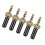 Conjunto de 10 Conectores Mini de 3,5 mm com Trava de Rosca, Conector Estéreo Jack de 3,5 mm Compatível com Cabos de Microfon 5