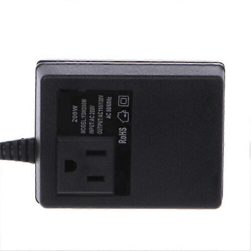 200W AC 220V to 110V Reduce Transformer Convert Power EU Plug Adapter 1
