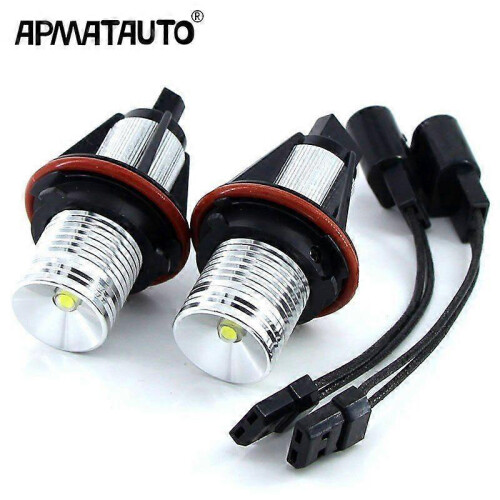 2x Error Free 10w LED Angel Eyes Marker Lights Bulbs white/Blue/Red ，Compatible with For BMW E39 E53 E60 E61 E63 E64 E65 E66 1