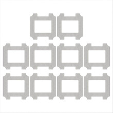 Chiffon de nettoyage compatible avec le robot aspirateur de vitres Dreame C1 / C1 Station, lavable et réutilisable (10 pièces)