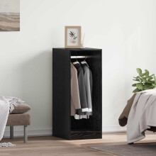 vidaXL Kleiderschrank Schwarz Eichen-Optik 41 x 48 x 102 cm