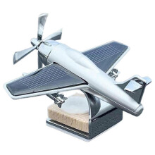 Solarbetriebenes, drehbares Flugzeug, Tischdekoration, Innendekoration, Autodekoration, Kindergeburtstagsgeschenk, B