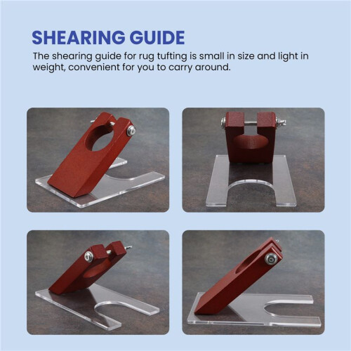 Shearing Guide for Carpet Trimmer Guide to Keep Your Rug Surface Uniform, Solid Acrylic Shearing Guide for Rug Tufting 2