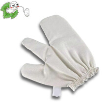 Exfoliërende handschoenen van ruwe zijde voor gezicht en lichaam - Droge Ayurvedische massagehandschoenen voor het vermindere