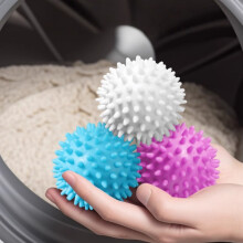 Jumbo wasballen – Krachtige vlekverwijdering & anti-klit, ontsmettingsballen voor de was (6 wasballen, willekeurige kleur)