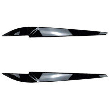 Koplampafdekking voor BMW X5 F15 X6 F16 2014-2018, zwart.
