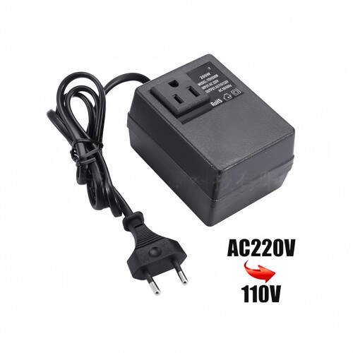200W AC 220V to 110V Reduce Transformer Convert Power EU Plug Adapter