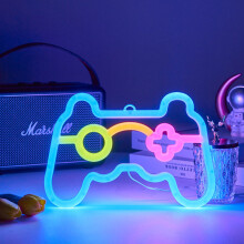 Neon-Gamepad, LED-Neonlicht, USB-betrieben für Schlafzimmer