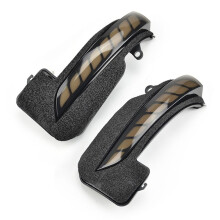 1 Par de Espelho Retrovisor Lateral com Luz LED Dinâmica de Seta para  Hilux Revo Fortuner Innova 2016-2021