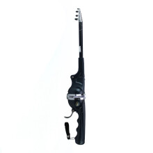 1Set/Bag Portable Folding Fishing Rod Telescopic Stainless Steel Poles with Reel Travel Folding Rod for Fish